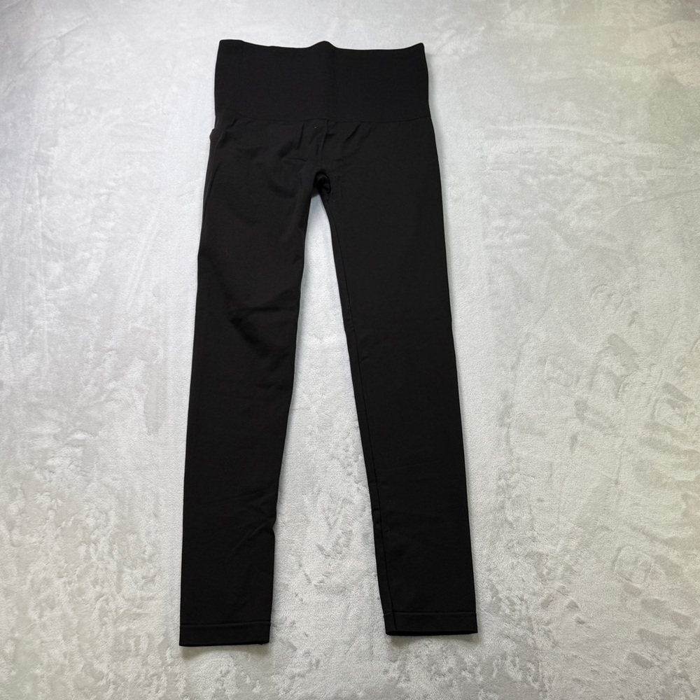 SPANX Tight End Tights Black Size L High Waist Nylon Spandex Leggings
